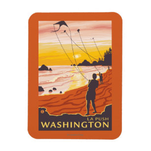 Strand & drakar - LaPush, Washington Magnet
