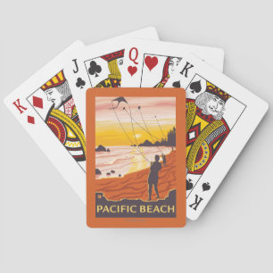 Strand & drakar - Stillahavs- strand, Washington Spel Kort