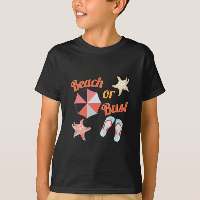 Strand eller byst t-shirt (Framsida)