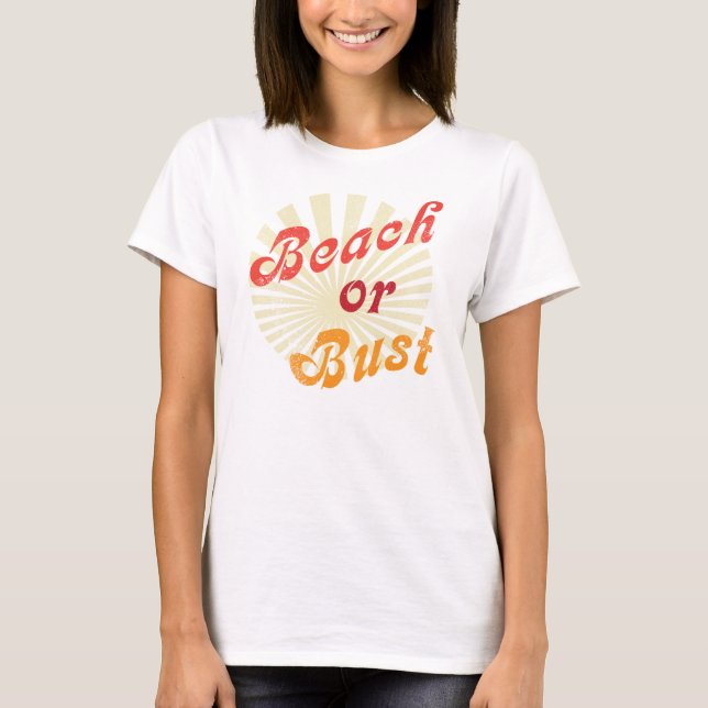 Strand eller byst t-shirt (Framsida)