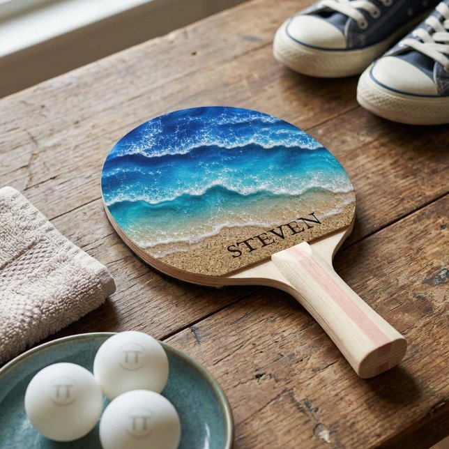 Strand Falsk Hartslimit Epoxi Kust  Pingisracket (Skapare uppladdad)