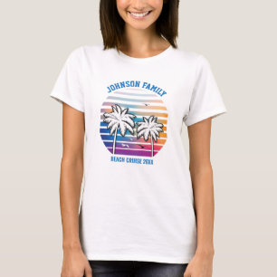 Strand Familjeåterträff Anpassad kryssning Sommarl T Shirt
