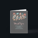 strand flip flops romantisk bröllop tack kort<br><div class="desc">krita flip flops strand bröllop tack kort med nautiska snigelskal,  sanddollar,  koraller,  sjöstjärna och modern typografi. avslappnad och söt strand bröllop tack kort.</div>