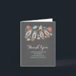 strand flip flops romantisk bröllop tack kort<br><div class="desc">krita flip flops strand bröllop tack kort med nautiska snigelskal,  sanddollar,  koraller,  sjöstjärna och modern typografi. avslappnad och söt strand bröllop tack kort.</div>