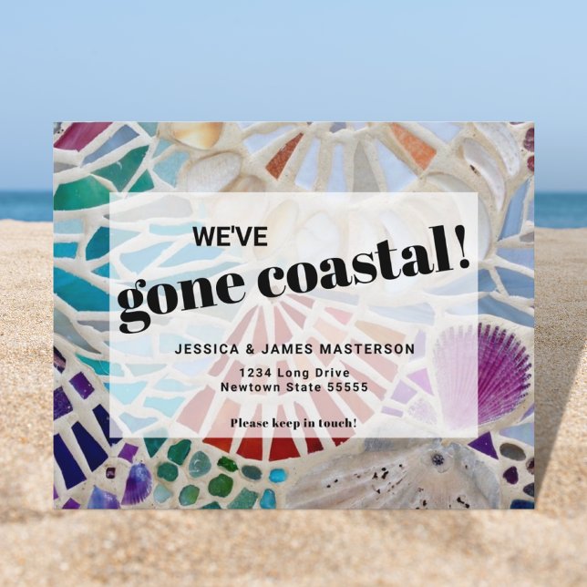 Strand Flyttningskortsmeddelande Meddelande Vykort (Skapare uppladdad)