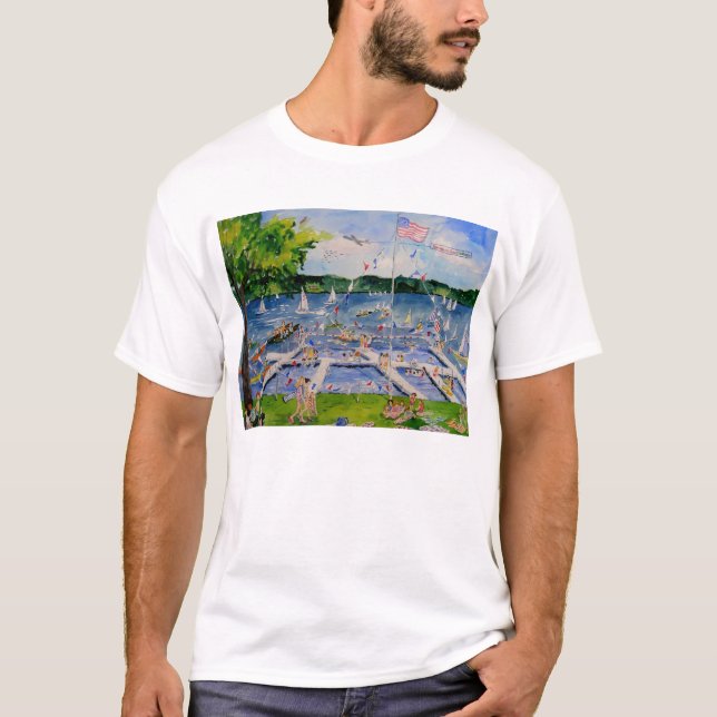 Strand för Chautauqua pojke- och flickaklubb T-shirt (Framsida)
