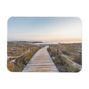 Strand för Es Pujols på gryning Magnet