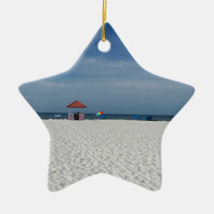 Strand för St Pete Julgransprydnad Keramik