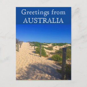 strand hälsning australia vykort