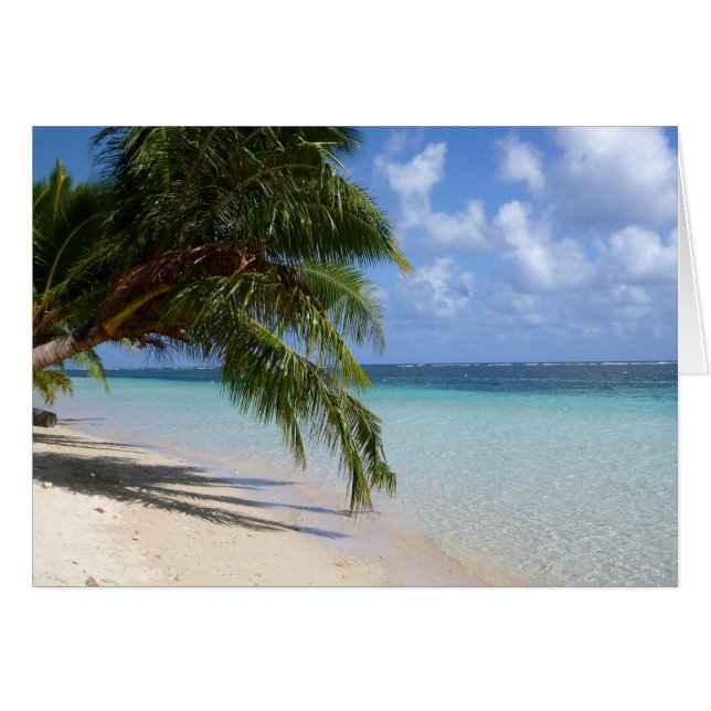 Strand Hälsningskort (Framsidan Horizontal)