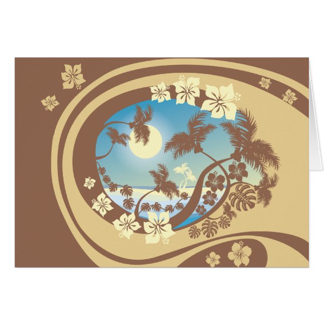 STRAND HÄLSNINGSKORT (Framsidan Horizontal)