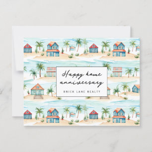 Strand Happy Home Anniversary Realty Vykort