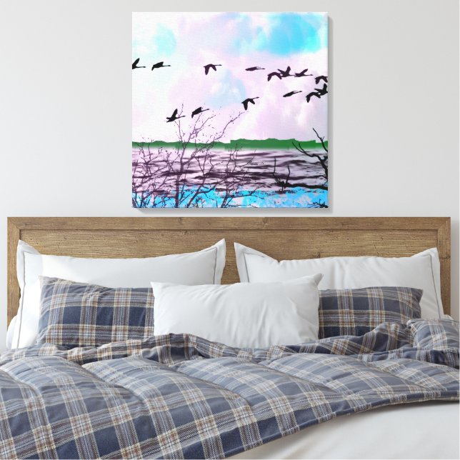 Strand havsstrand kust canvastryck (Insitu (sovrum))