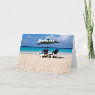 Strand i Barbados Kort
