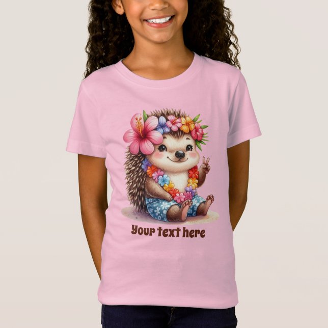 Strand i Cute hedgehog älskare T Shirt (Framsida)