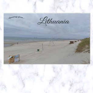 Strand i Litauen Vykort