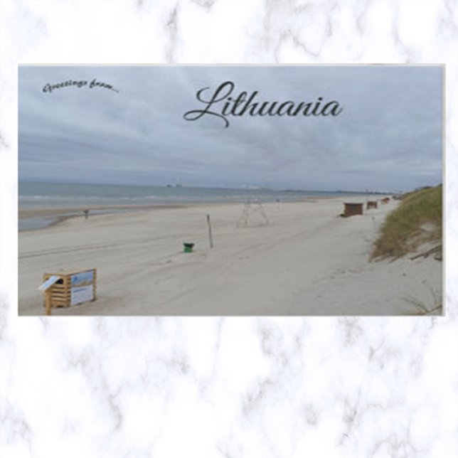 Strand i Litauen Vykort (Skapare uppladdad)