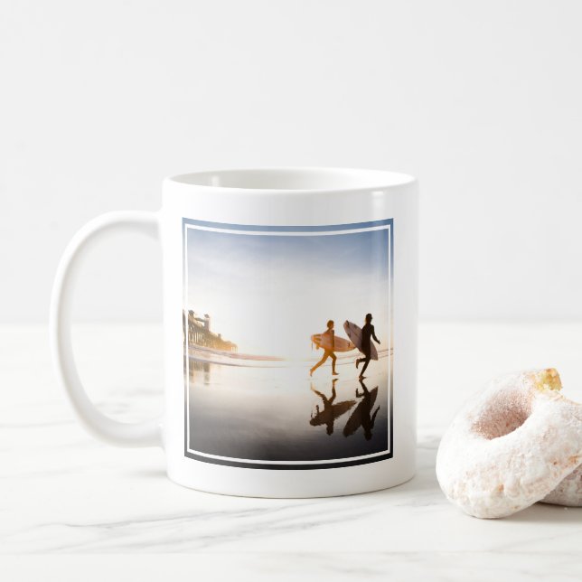 Strand i Oceanside Kaffemugg (Med munk)