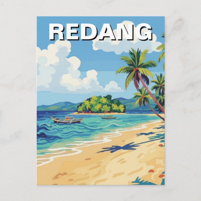 Strand i Redang Malaysia Vykort (Framsida)