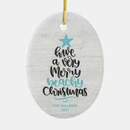 Strand Jul Ornament