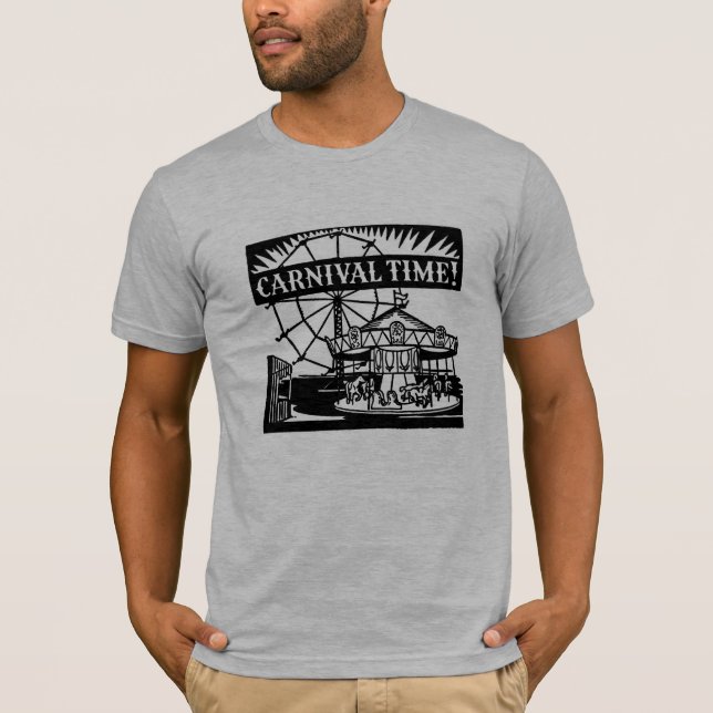 Strand "karneval Time" (fyll in townen), T Shirt (Framsida)