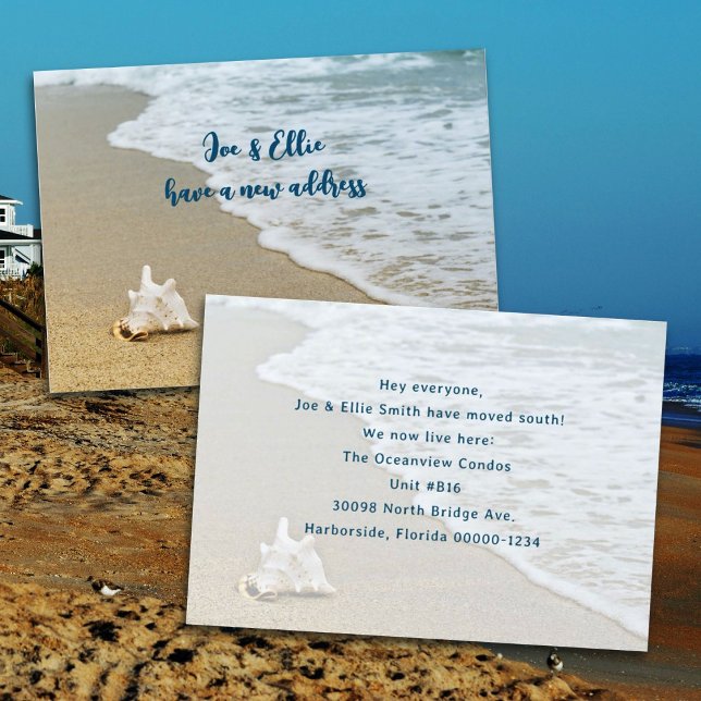 Strand Kungs Snigelskal Ny adress ankomst Kort (Skapare uppladdad)