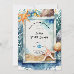 Strand Kust Ocean BABYSHOWER FÖDELSEDAG BRÖLLLOP Inbjudningar