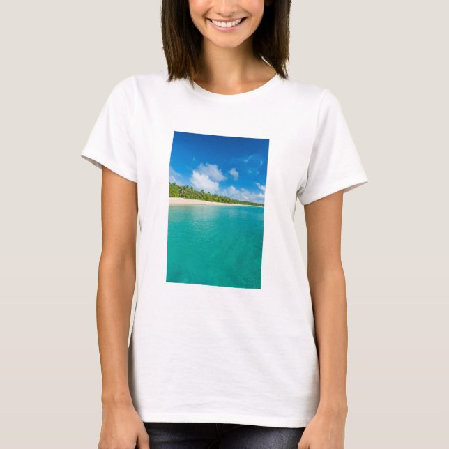 strand med invändig strand handflatan, Tonga Tee Shirt (Framsida)