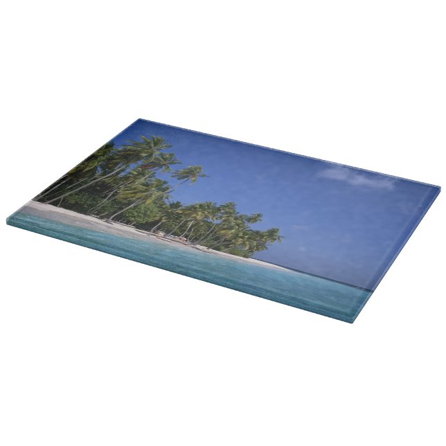 Strand med palmer, Maldiverna (Hörn)