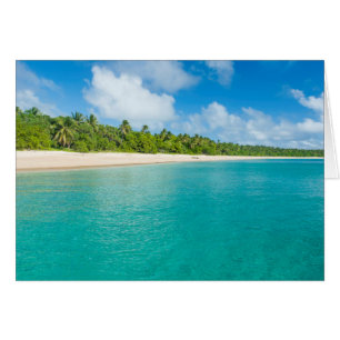 Strand med palmer, Tonga Hälsningskort