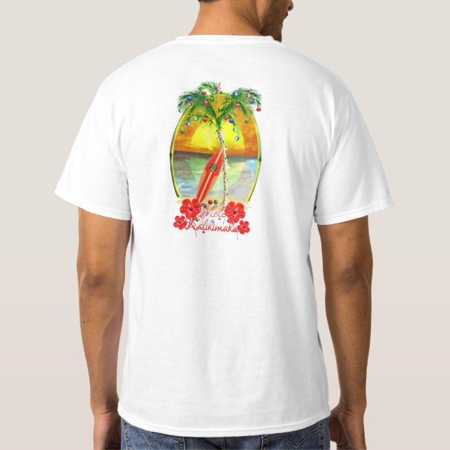 Strand Mele Kalikimaka T Shirt (Baksida)