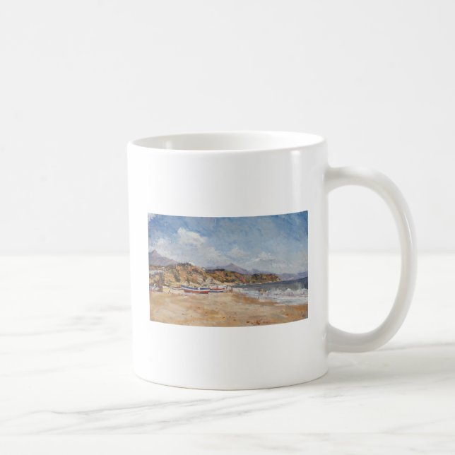 Strand och berg Nerja 2001 Kaffemugg (Höger)