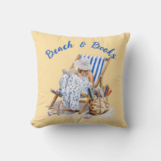 Strand och böcker snigelskal kudde