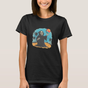 Strand och kust Grim Reaper med poolbollsliknande T Shirt