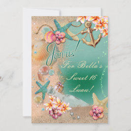 Strand- och Luau-inbjudningar Inbjudningar