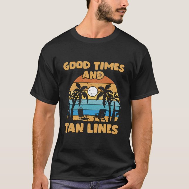 Strand och sommarlov för turister t shirt (Framsida)