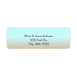 Strand Ombre Eleganta Inbjudan Adressetiketter Returadress Etikett