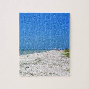Strand på den Sanibel ön Pussel