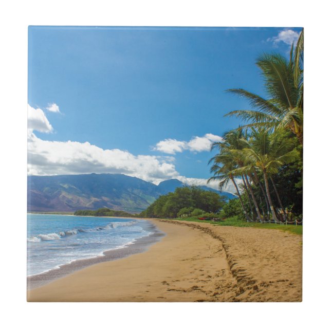 Strand på Hawaii Kakelplatta (Framsidan)