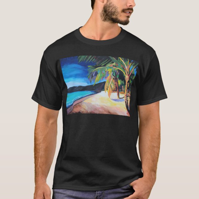 Strand på Magens fjärd St Thomas US Virgin Islands T Shirt (Framsida)