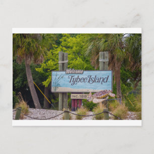 strand på tybeöar vykort