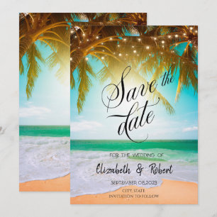 Strand,Palm,Sol,Strängljus Manus Spara Datum Datumet