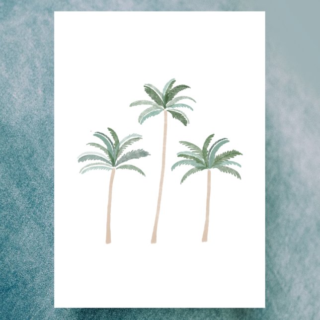 Strand Palmer Greeting Card Tack Kort (Skapare uppladdad)