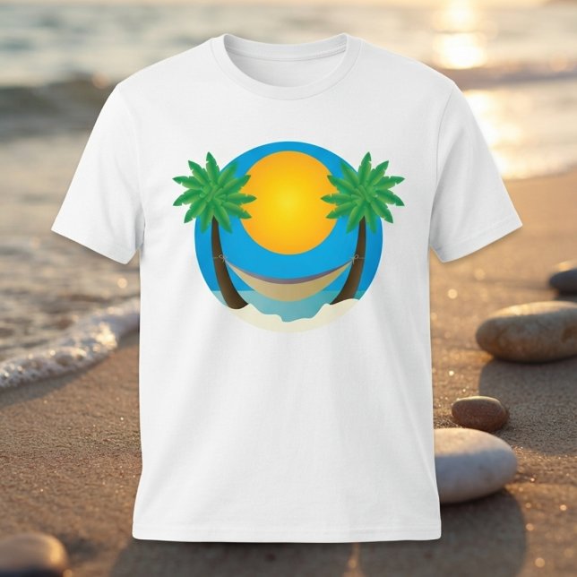 Strand Palmer Hammock T Shirt (Skapare uppladdad)