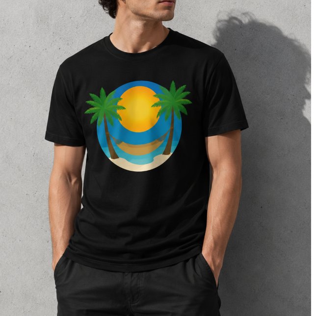 Strand Palmer Hammock T Shirt (Skapare uppladdad)