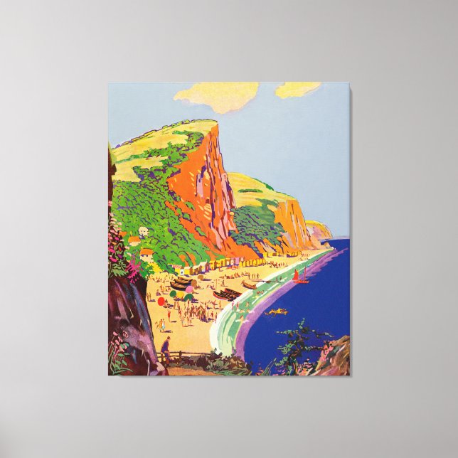 strand party 37 x 45 canvastryck (Framsida)