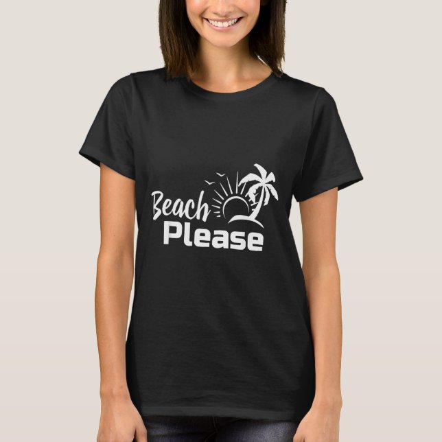 Strand Please T Shirt (Framsida)