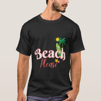 Strand rolig sommarlov grafik söt kust t shirt