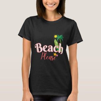 Strand rolig sommarlov grafik söt kust t shirt