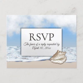 Strand RSVP med menyval Inbjudan Vykort